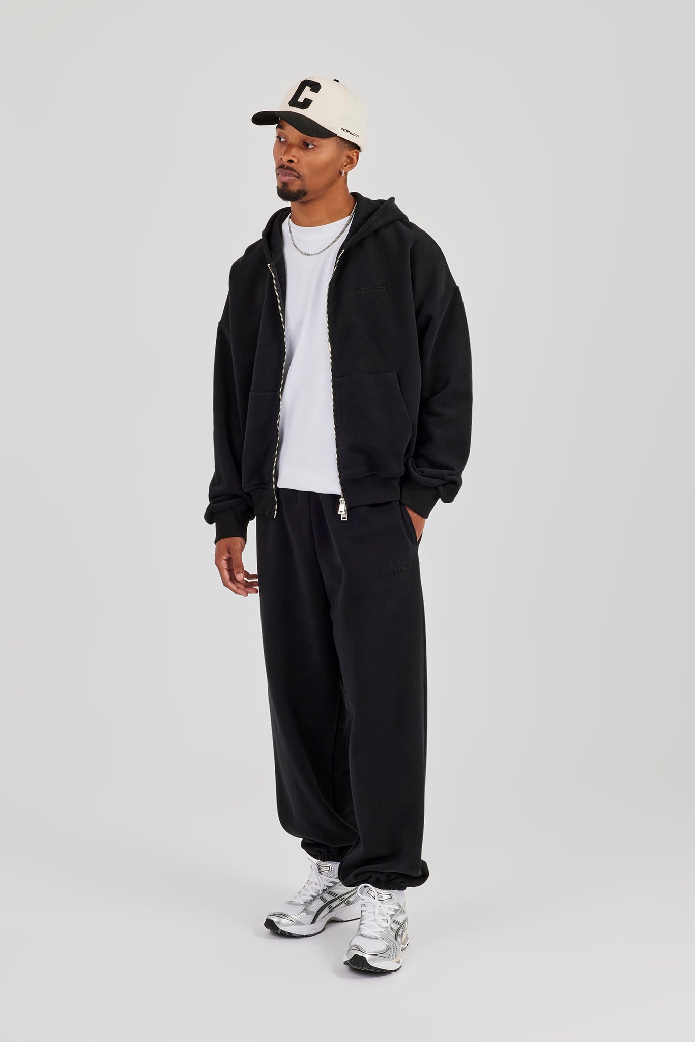 Zip Hoodie - Black